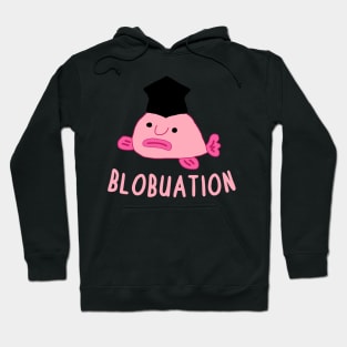 Blobfish College Graduation School University Design Hoodie